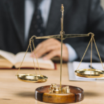 balança e advogado lendo livro para perícia judicial e assistência técnica máquinas, equipamento e veículos